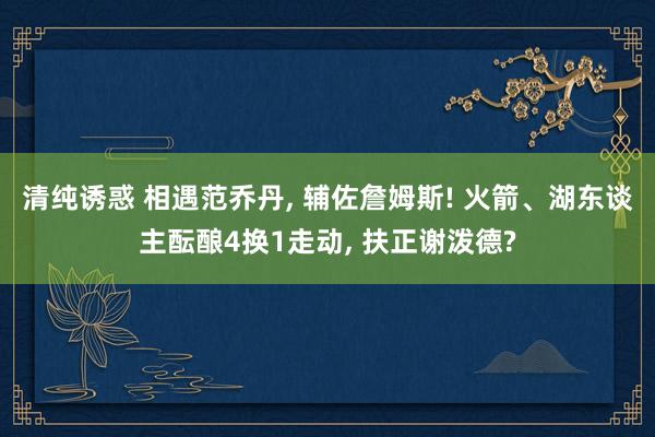 清纯诱惑 相遇范乔丹， 辅佐詹姆斯! 火箭、湖东谈主酝酿4换1走动， 扶正谢泼德?