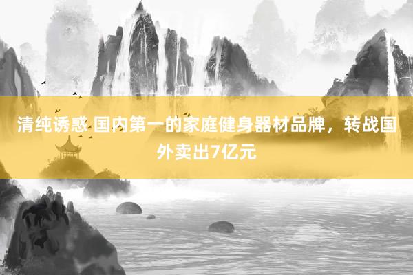 清纯诱惑 国内第一的家庭健身器材品牌，转战国外卖出7亿元