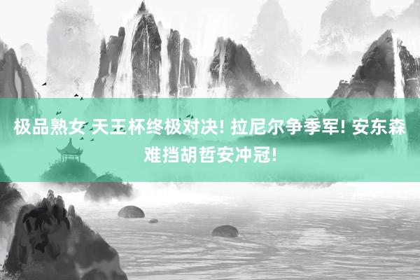 极品熟女 天王杯终极对决! 拉尼尔争季军! 安东森难挡胡哲安冲冠!
