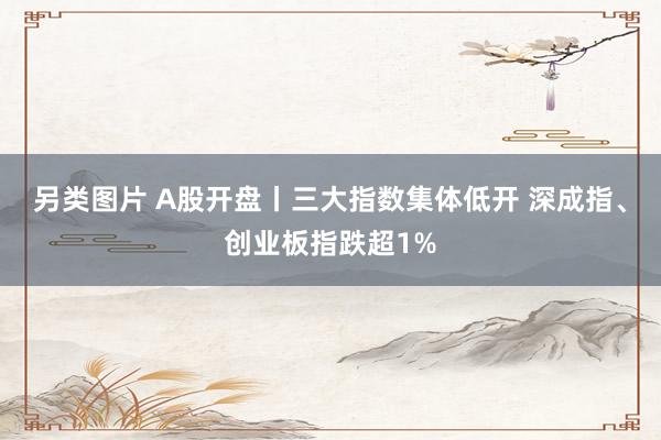 另类图片 A股开盘丨三大指数集体低开 深成指、创业板指跌超1%