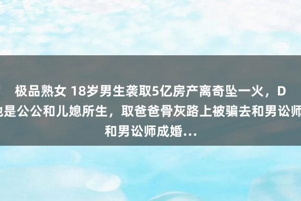 极品熟女 18岁男生袭取5亿房产离奇坠一火，DNA揭他是公公和儿媳所生，取爸爸骨灰路上被骗去和男讼师成婚…